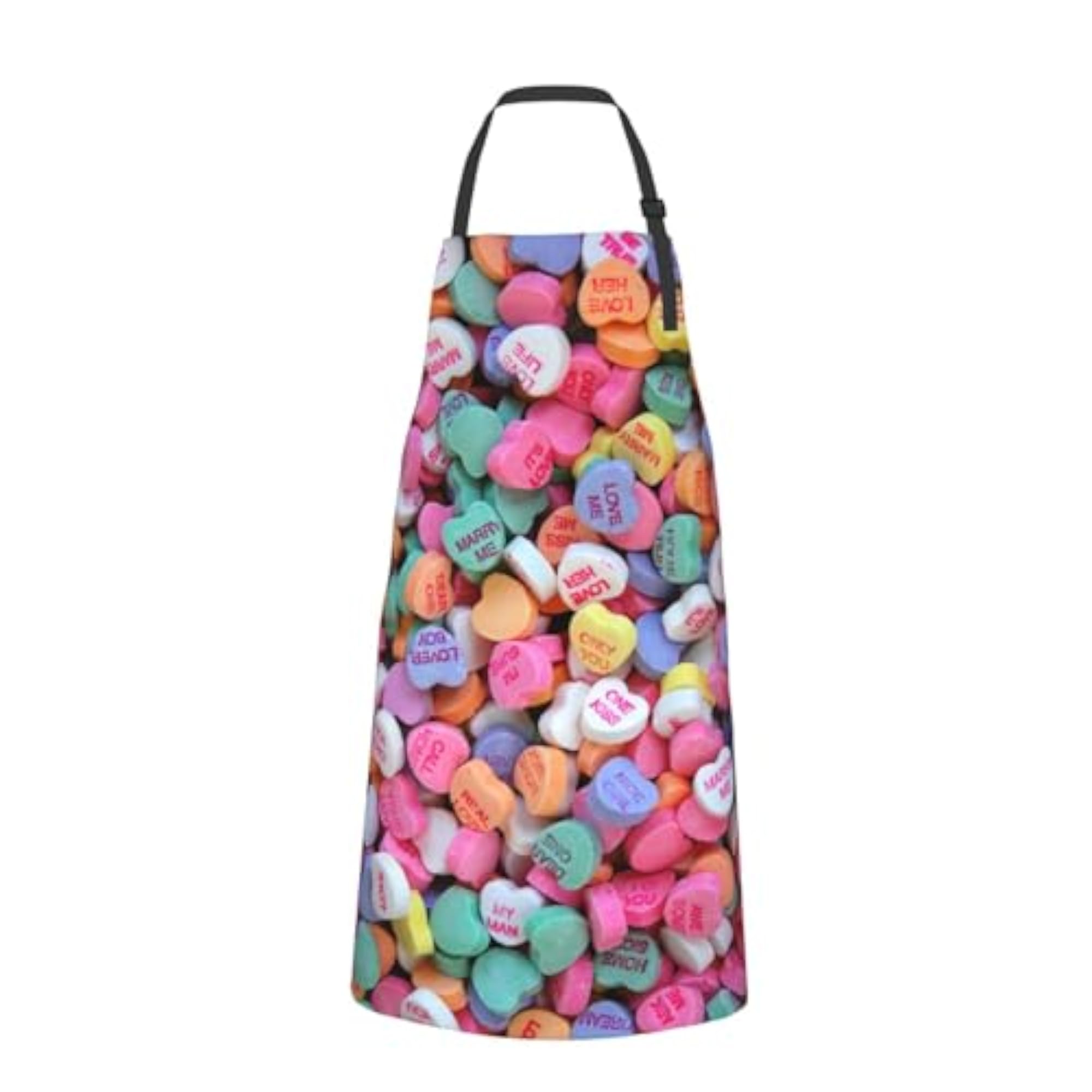 Red Heart Apron with Pockets